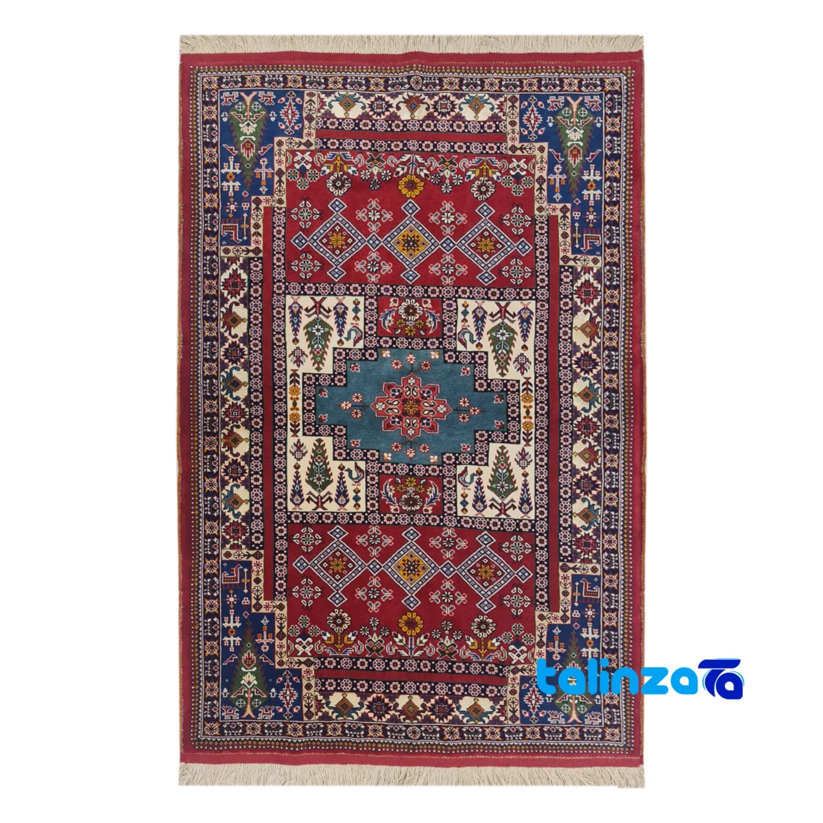 handwoven carpet - Top view pattern and color tone