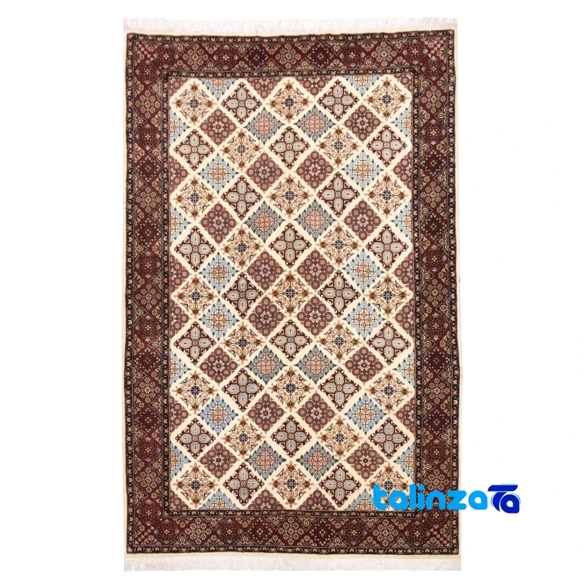 Cypress Handwoven Area Rug Elegant Cream Design overall layout (Full spread)