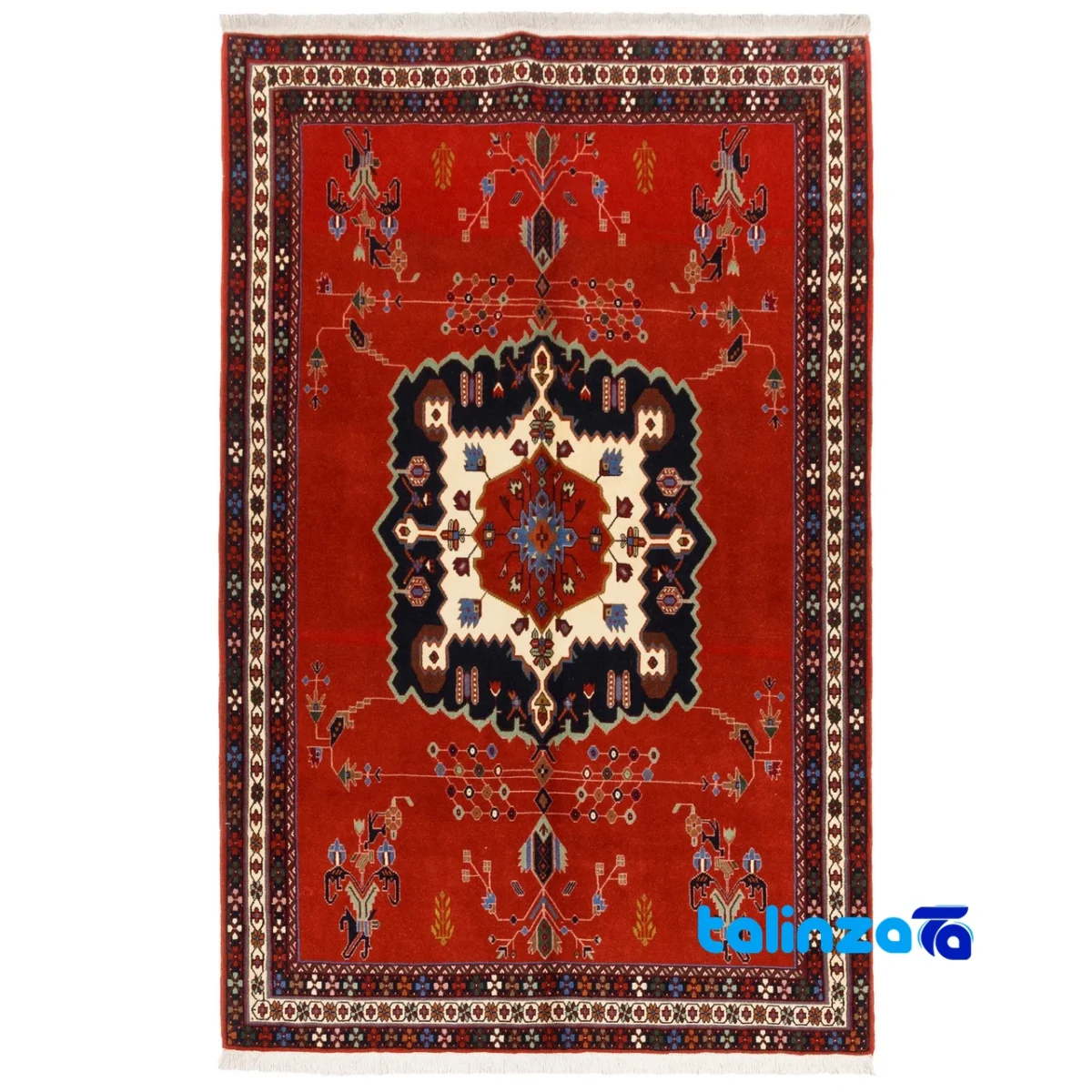 C Persia Handwoven Rug Stunning Design - Top view showing pattern and color tone