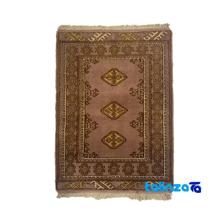 Full spread of Turkmen Handwoven Rug Unique Design overall layout