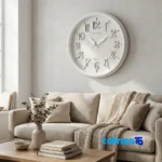 Wilder Quartz Wall Clock - Front view dial layout and markers