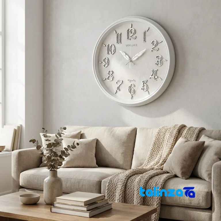 Wilder Quartz Wall Clock - Front view dial layout and markers
