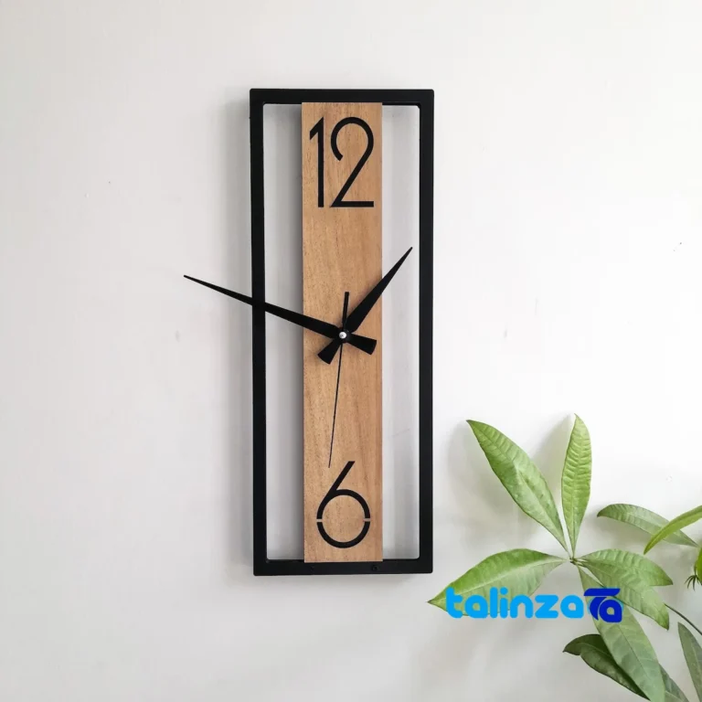 Wall Clock - Front view dial layout and markers