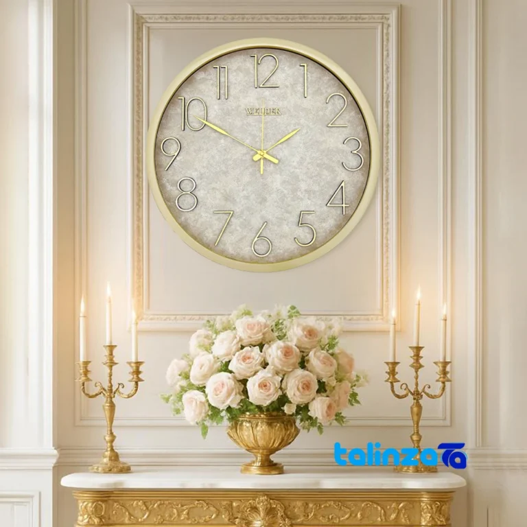 Front view of Wilder Quartz Wall Clock Model 404 dial layout and markers