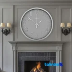 Wilder Quartz Wall Clock T-404 Stylish Design dial layout and markers (Front view)