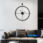 Metal Wall Clock Model D460 Stylish Design number display clarity (Face view)