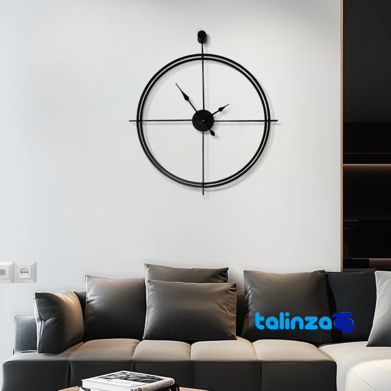 Metal Wall Clock Model D460 Stylish Design number display clarity (Face view)