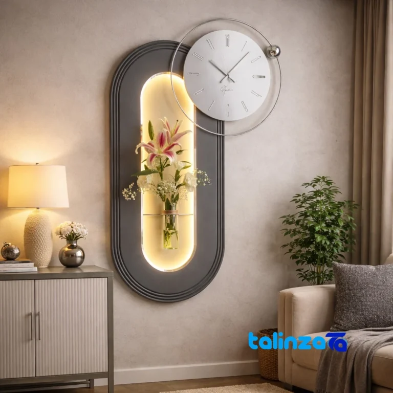 Elensy Wall Clock - Face view number display clarity