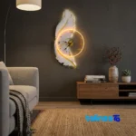 Three-Dimensional Wall Clock Mechanical - Face view showing number display clarity