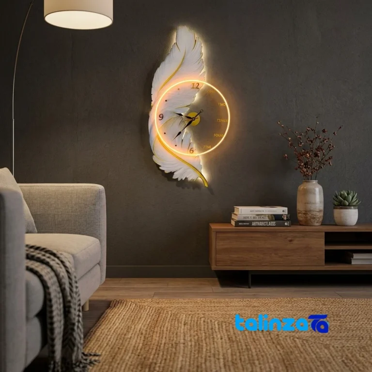 Three-Dimensional Wall Clock Mechanical - Face view showing number display clarity