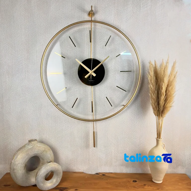Face view of Elency Wall Clock Lara Model number display clarity
