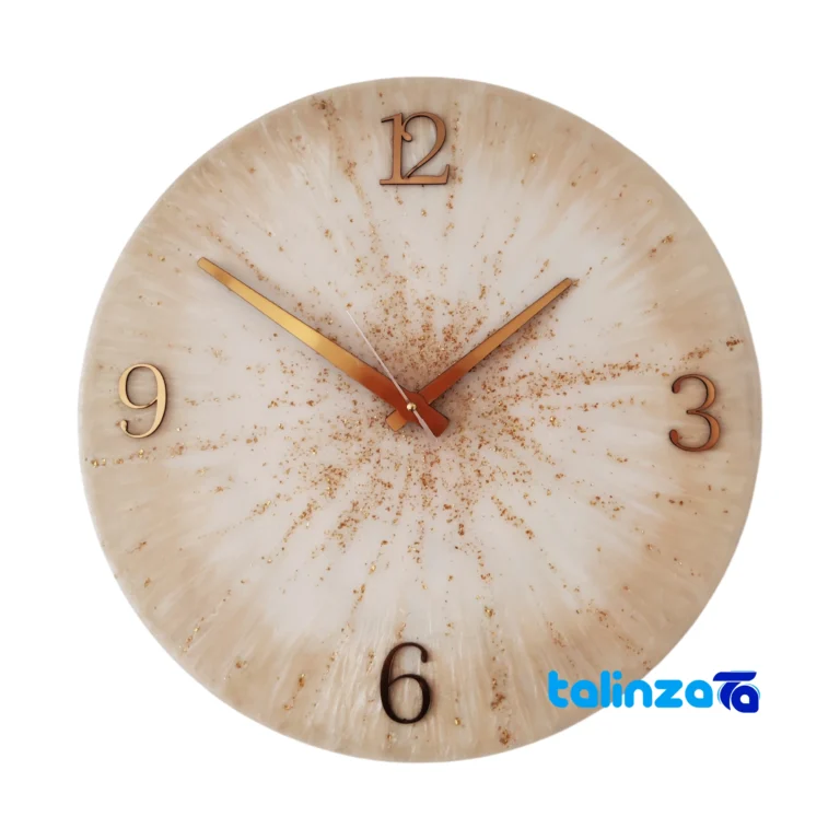 Resin Wall Clock Model 0110 - Face view showing number display clarity