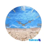 resin wall clock - Front view saffron grade and packaging