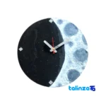 Resin Wall Clock Moon Design number display clarity (Face view)