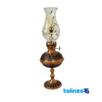 brass oil lamp - Front view design and key details