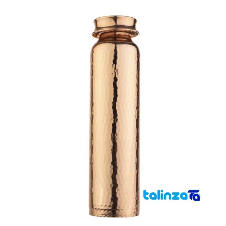 copper water bottle - Front view design and key details