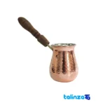 ZH217.1 Copper Coffee Pot Handcrafted design and key details (Front view)