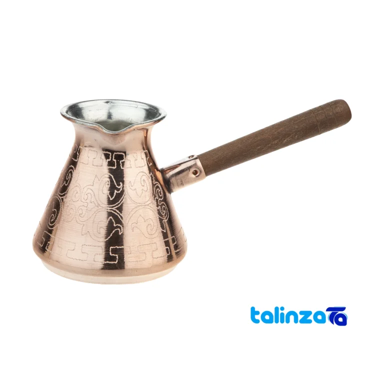 Copper Coffee Pot - Front view design and key details