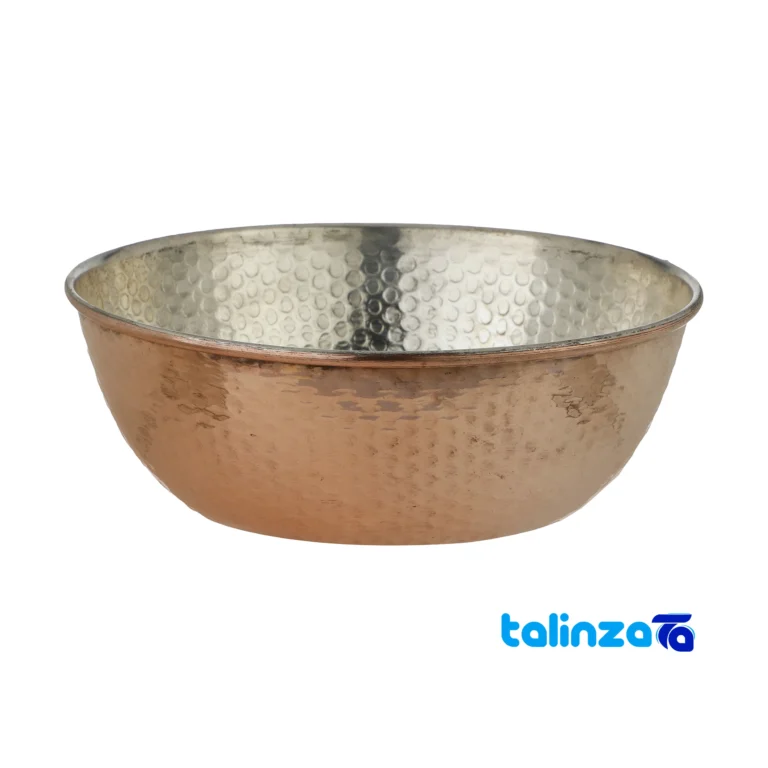 Zanjan Copper Bowl Model 004 Elegant Design 5×15× and key details (Front view)