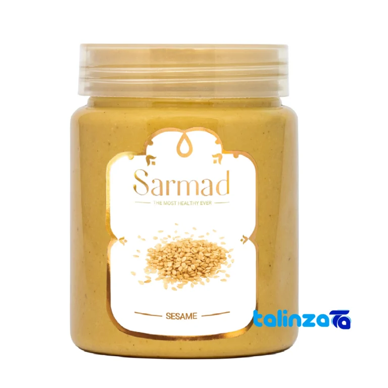 Sarmad Premium Sesame Paste 500 grams - Front view showing design and key details