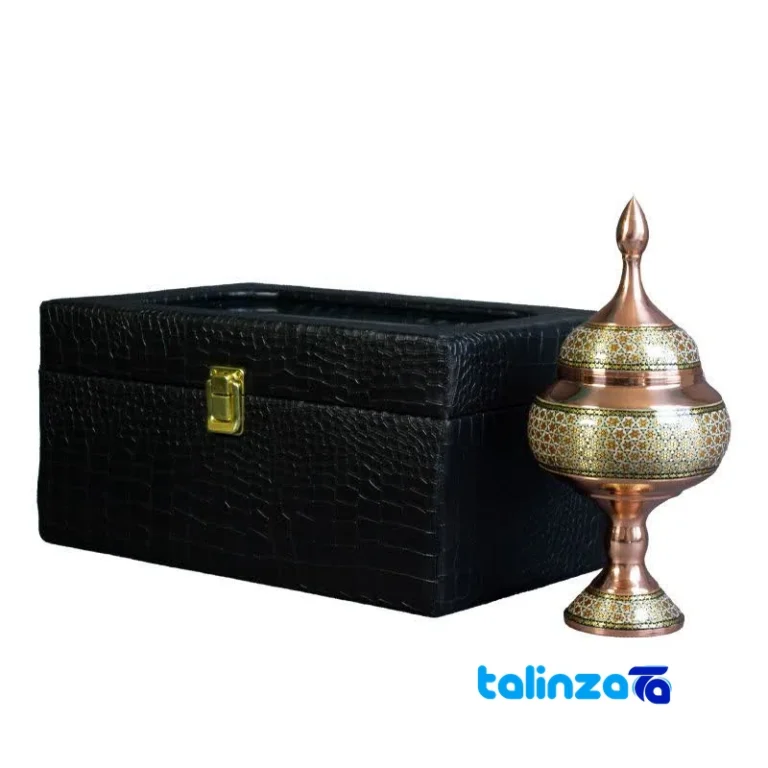 JK Brass Chocolate Bowl with Inlay Design and key details (Front view)