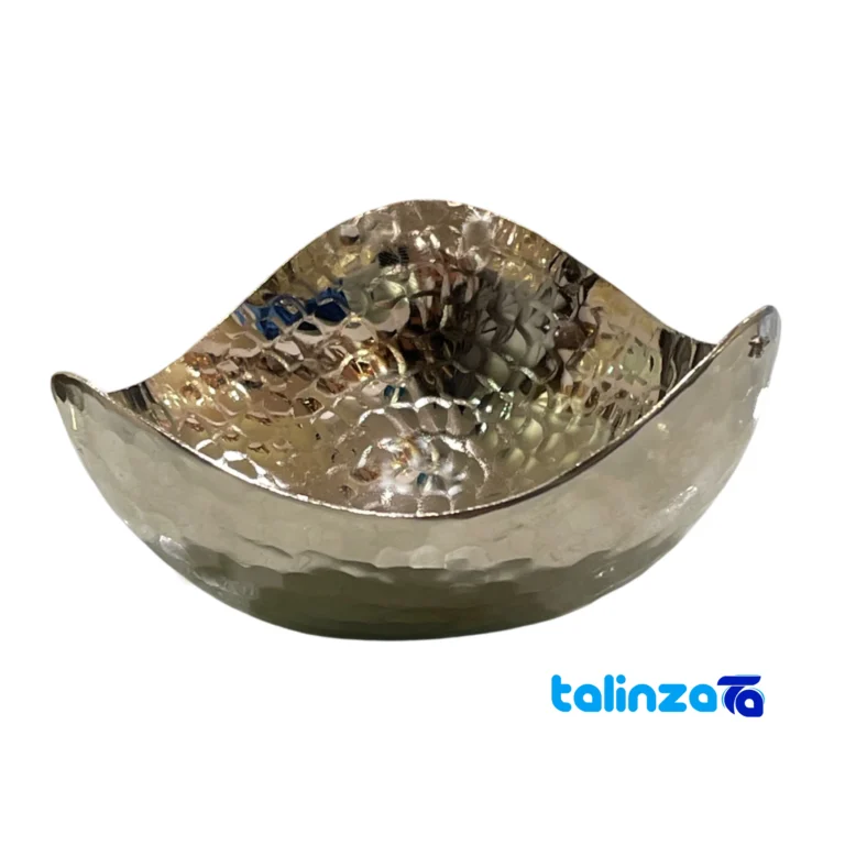 Handcrafted Copper Snack Bowl Unique Design and key details (Front view)