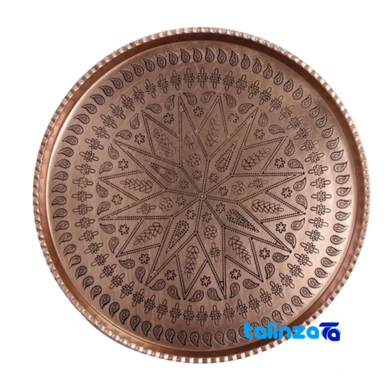 copper tray - Front view design and key details