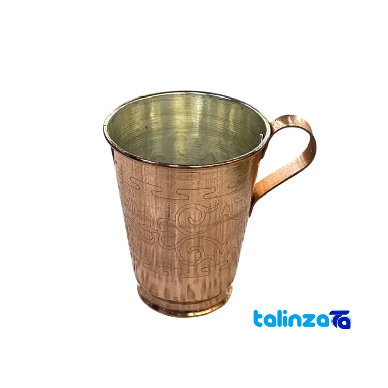 Front view of Zanjan Copper Mug Decorative Design and key details