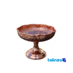 copper nut bowl - Front view design and key details