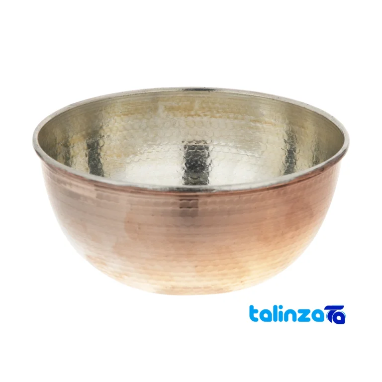Zanjan Copper Bowl Model 02 Stylish Design 14.5 x 6. and key details (Front view)