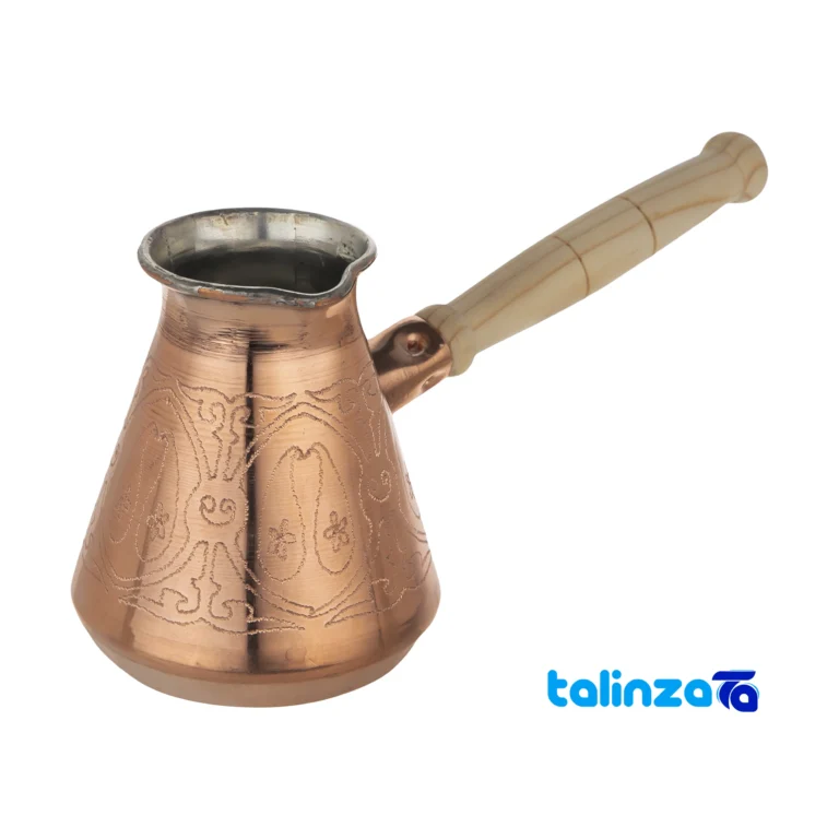 copper coffee pot - Front view design and key details