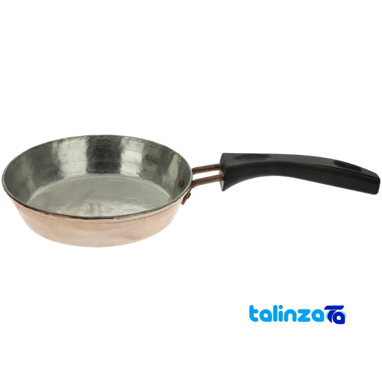 copper pan - Front view design and key details