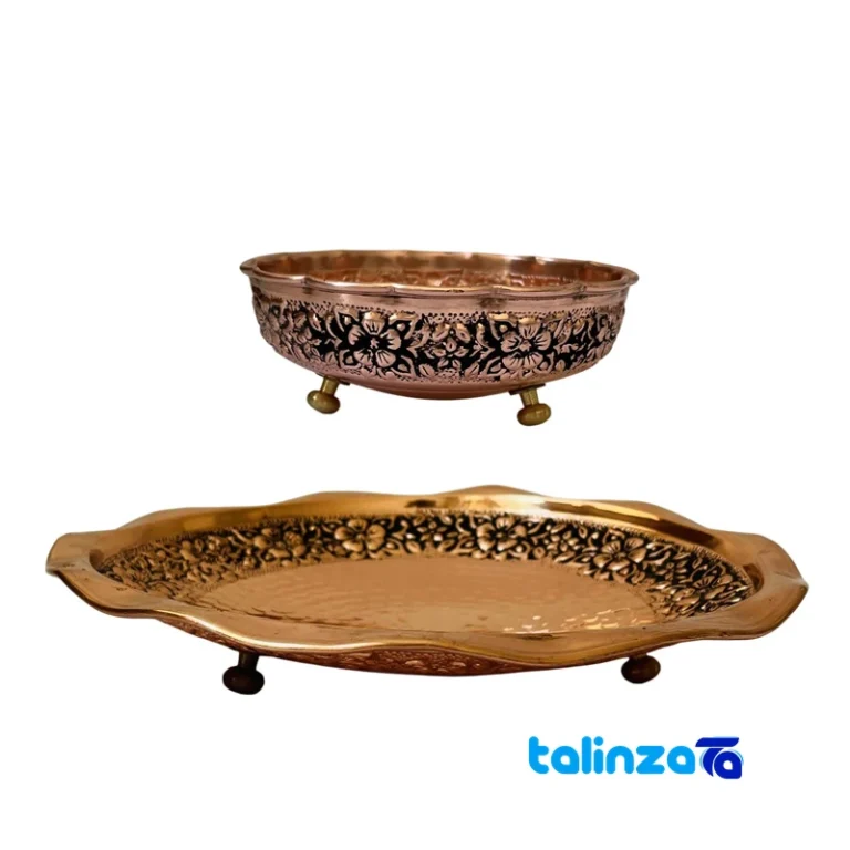 ZH375.3 Copper Serving Set Elegant Design and key details (Front view)