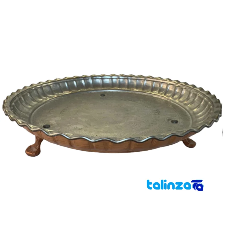 Copper Tray Stand Model 2434-1 - Front view showing design and key details