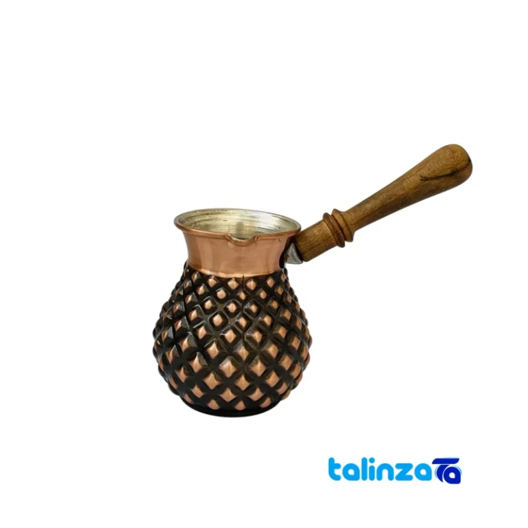 copper coffee pot - Front view design and key details