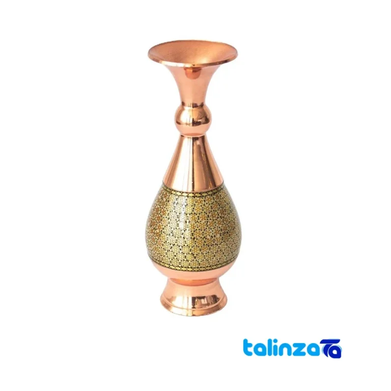 K01 Copper Inlaid Vase design and key details (Front view)