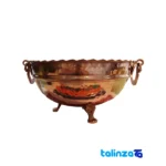 Front view of K Brand Copper Bowl with Base design and key details