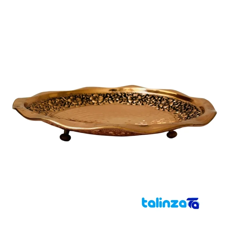 decorative copper plate - Front view design and key details