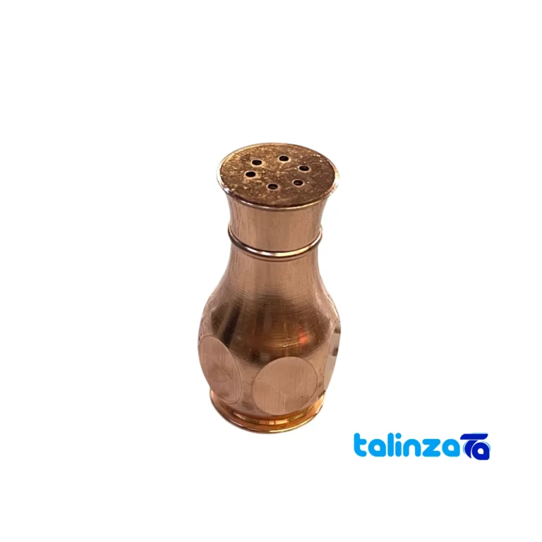 copper salt shaker - Front view design and key details