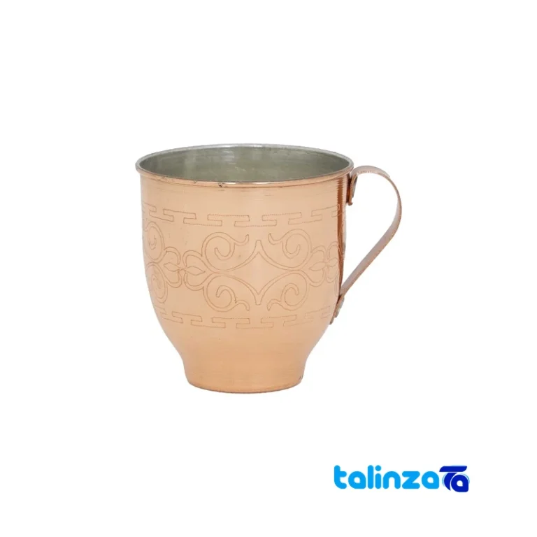 copper mug - Front view saffron grade and packaging