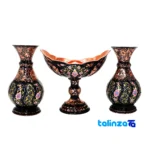 copper nut dish vase set - Front view design and key details