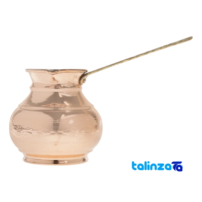 Zanjan Copper Milk Pot Handcrafted Artistry design and key details (Front view)