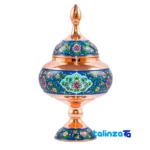 Copper Candy Dish - Front view saffron grade and packaging