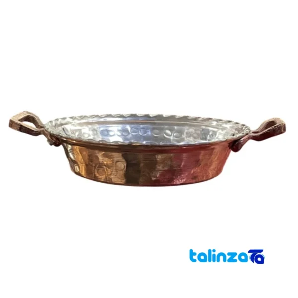 Handmade Copper Frying Pan Aroos - Front view showing design and key details