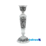 Package front of Copper Candle Holder Flower and Bird Design product labeling brand