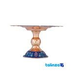 Pardaz Copper Dessert Plate Model 4084 - Front view showing design and key details