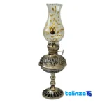 ZH Copper Round Oil Lamp Handcrafted Design and key details (Front view)