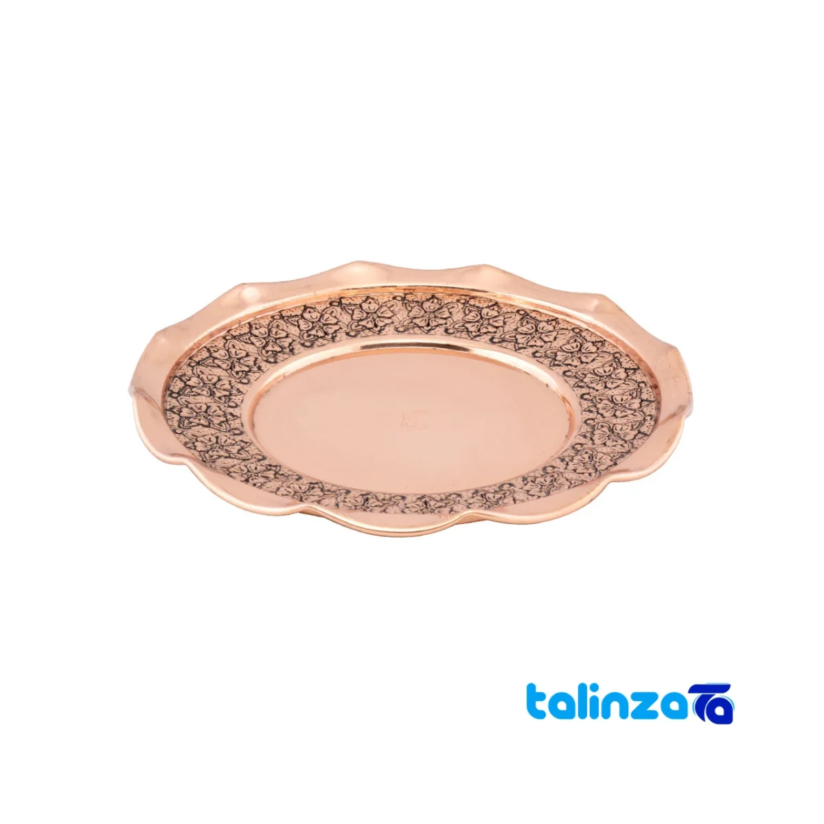 Diba Zanjan Copper Plate Elegant Design and key details (Front view)