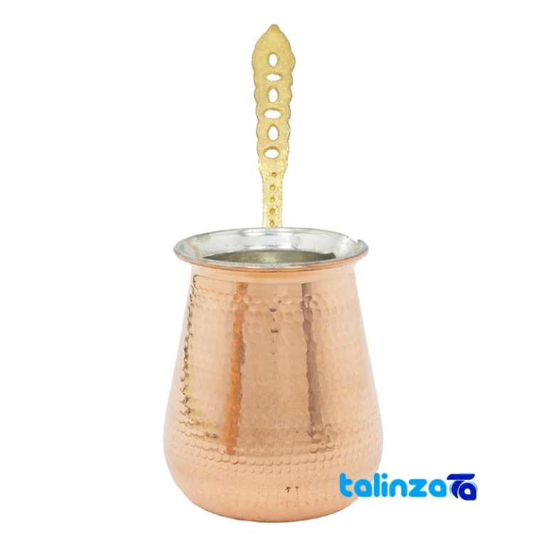 copper coffee pot - Front view design and key details