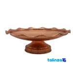 Copper Sweet Dish Artisan Crafted Unique Design - Front view showing and key details